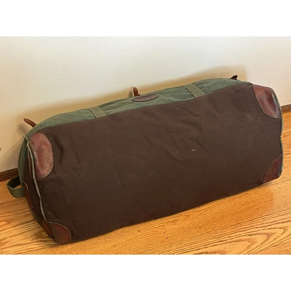 Orvis Battenkill Canvas / Leather Duffle Bag -XL Large 34